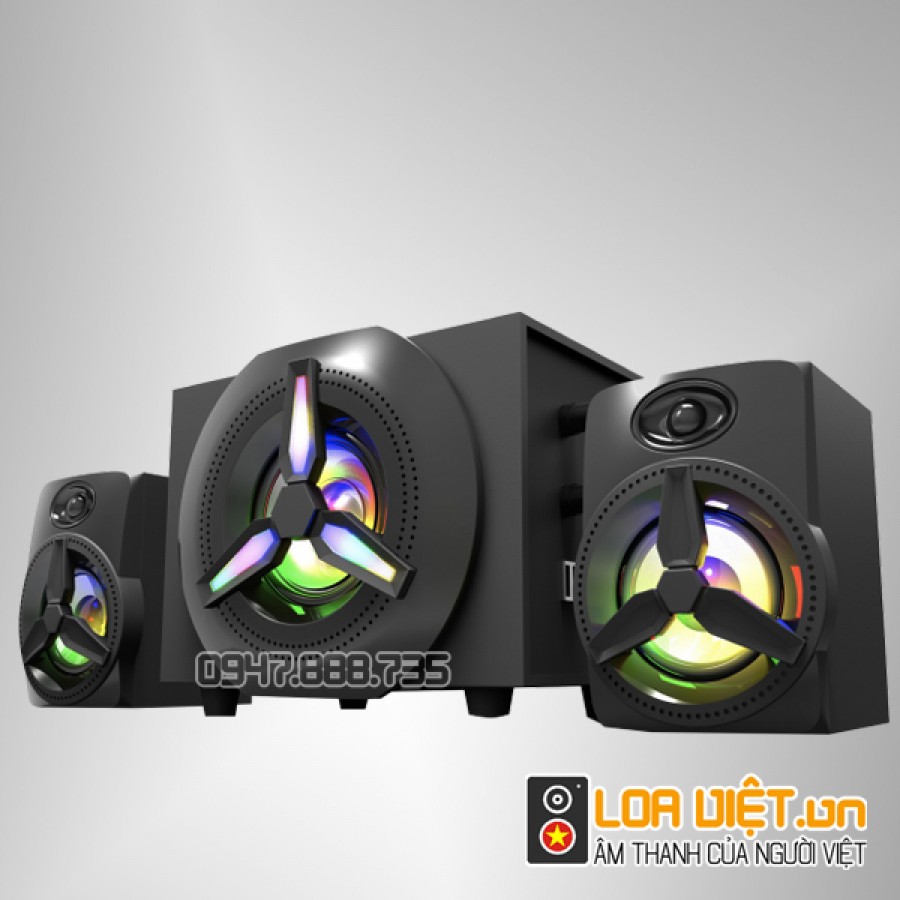 Loa vi tính Bosston T1750- 2.1 có Bluetooth, Đèn Led RGB